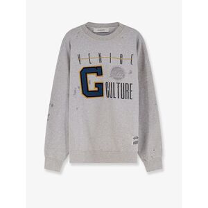 Golden Goose Deluxe Brand Men Cotton Sweatshirt With Print On The Front